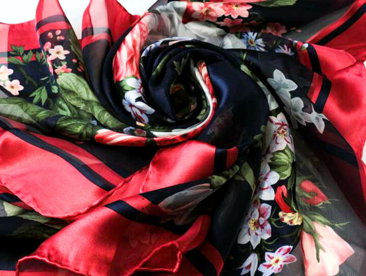 楽天市場】VALENTINO ヴァレンティノ スカーフ 花柄 シルク イタリア製 