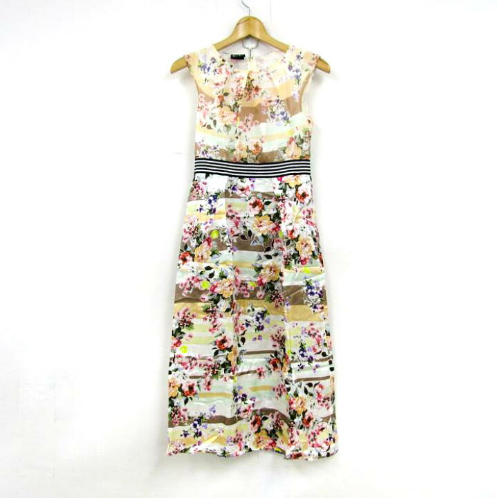 パオラフラーニの花柄ロングワンピース36サイズ 