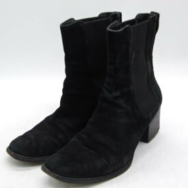 GUCCI グッチ ブーツ スエード イタリア製 ブランド シューズ 靴 黒 レディース 35.5サイズ ブラック 【中古】