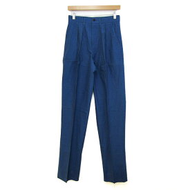 Paul Smith ポールスミス パンツ ボトムス チェック柄 タック入り コットン メンズ フリーサイズ ブルー 【中古】