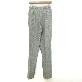 Paul Smith ポールスミス パンツ ボトムス スラックス チェック柄 リネン メンズ フリーサイズ グレー 【中古】