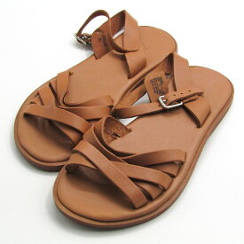 ZARA ザラ サンダル 編み込み フラットシューズ 靴 キッズ 女の子用 30サイズ ブラウン 【中古】