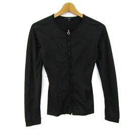 GUCCI グッチ ブルゾン ジャケット アウター ストレッチ イタリア製 レディース XSサイズ ブラック 【中古】