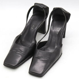 GUCCI グッチ パンプス ビブラムソール ブランド シューズ 靴 イタリア製 黒 レディース 35.5サイズ ブラック 【中古】