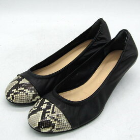 banal chic bizarre バナルシックビザール パンプス 本革 レザー ブランド シューズ 靴 日本製 黒 レディース 24サイズ ブラック 【中古】