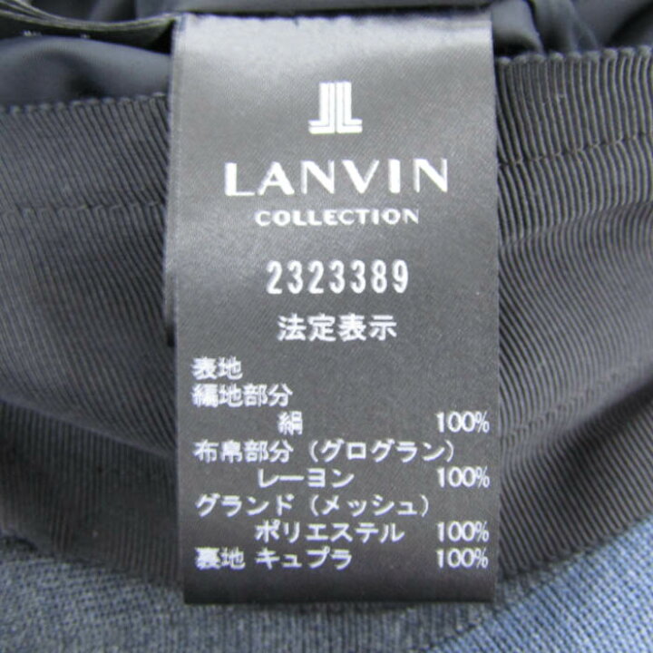 楽天市場】LANVIN ランバン ワンピース ノースリーブ シルク100  