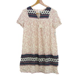 OLD NAVY オールドネイビー ワンピース トップス 半袖 チュニック 花柄 未使用品 レディース Sサイズ ピンク 【中古】