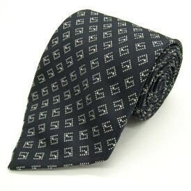 【全品39％OFFクーポン配布中】GUCCI グッチ ブランド ネクタイ Gロゴ 総柄 GG柄 シルク イタリア製 PO メンズ ネイビー 【中古】