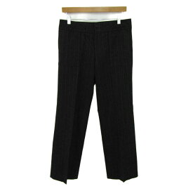 【全品39％OFFクーポン配布中】Spick and Span スピックアンドスパン クロップドパンツ ウール100% ブランド ボトムス 日本製 レディース 40サイズ グレー 【中古】