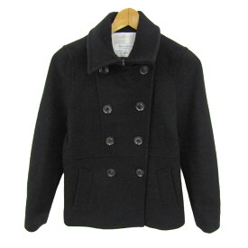 Spick and Span スピックアンドスパン ピーコート アウター ショートコート ジャケット カシミヤ混 レディース 38サイズ ブラック 【中古】