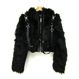 KILLSTAR キルスター ブルゾン ジャケット アウター フェイクファー レディース Mサイズ ブラック 【中古】