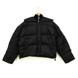 EMODA エモダ ダウンジャケット ジャンパー アウター レディース Fサイズ ブラック 【中古】