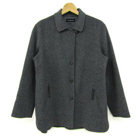 nuovo quaranta ヌオヴォクアランタ ショートコート ジャケット アウター レディース 11サイズ グレー 【中古】