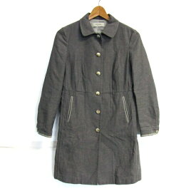 Paul Smith ポールスミス ステンカラーコート ロングコート アウター コットン レディース 38サイズ グレー 【中古】