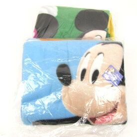 Disney ディズニー フリース 毛布 ブランケット 2点セット 未使用 約148×195cm ミッキー クラブハウス 寝具 まとめて レディース 【中古】