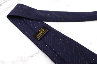 楽天市場 ディズニー Disney シンデレラ城 東京ディズニーランド グッズ シルク 日本製 ストライプ柄 ネイビー シルク ブランド ネクタイ 送料無料 中古 良品 Barce