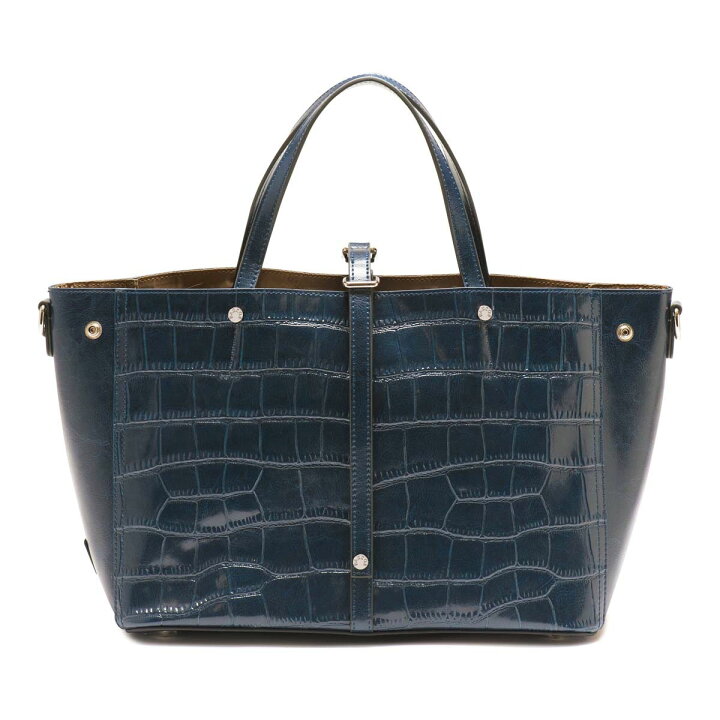 楽天市場】BARCOS クロコダイル型押しシャイニングレザートート  