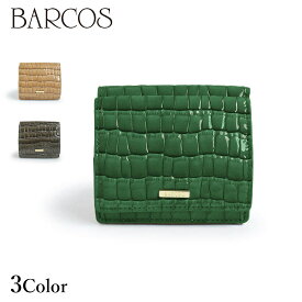 BARCOS ソフトステンドガラスレザー折財布 レディース 全3色 ONESIZE バルコス