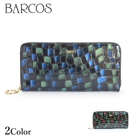 BARCOS 配色ステンドガラスレザーラウンド型財布 レディース 全2色 ONESIZE バルコス