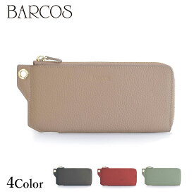 BARCOS シュリンクレザーL字型長財布 レディース 全4色 ONESIZE バルコス