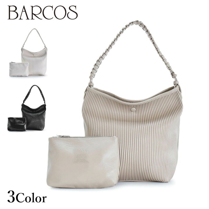 楽天市場】BARCOS ポーチ付きワンショルダーバッグ レディース 全3色 