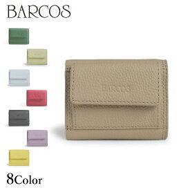 BARCOS シュリンクレザー3つ折り財布 レディース 全8色 ONESIZE バルコス