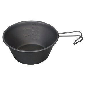 ステンレス カラー シェラカップ 630ml オキツモブラック UH-70 計量カップ おしゃれ 日本製 キャンプ バーベキュー キャプテンスタッグ