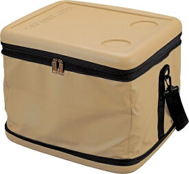 クーラーバッグ 43L スーパーコールド ベージュ UE-618 保冷バッグ 折りたたみ コンパクト 食品保存 保冷 キャンプ 簡易テーブル アウトドア キャプテンスタッグ