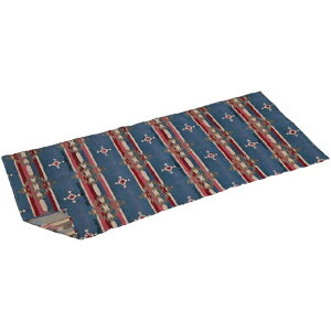 オルテガ ラグ 96×240cm ターコイズブルー 0924 UP-2648 キャンプ ベッドカバー ラグマット テントマット 2人用 フロアマット レジャーシート ピクニック おしゃれ 大判 大きい キャプテンスタッ