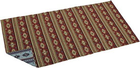 ネイティブ ラグ 100×180cm レッド 1018 UP-2591 ラグマット テントマット レジャーシート 敷物 2人用 フロアマット ピクニック おしゃれ 大判 大きい キャンプ キャプテンスタッグ