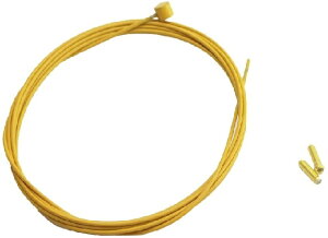 \ 在庫処分 / 自転車 ALLIGATOR ブレーキ用PTFE インナーケーブル ステンレス Φ1.6×2000mm LY-BSTPT20-76+2C イエロー YD-840 アリゲーター 自転車ワイヤー 限定数量特価