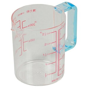 計量カップ 500ml ブルー キュートクリア C-2900 メジャーカップ 5ml単位 電子レンジ対応 クリア 透明 上白糖 薄力粉が計量できる パール金属