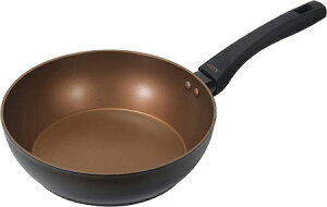 GOLD Coating �f�B�[�v�p�� IH�Ή� 24cm CP-1749 [�u���b�N]