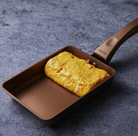 VISIONS 玉子焼 IH対応 エッグパン 13×18cm GOLD Coating CP-8816 フライパン 玉子焼き器 ふっ素樹脂 耐久性 金属ヘラOK 持ちやすい ビジョン おしゃれ パール金属