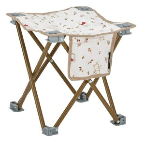 アウトドアチェア ディズニー ちょこっとチェア くまのプーさん / こんにちは MA-1096 椅子 折りたたみ リラックス フットレスト 脚置き ポケット付 軽い 携帯椅子 キャンプ キャプテンスタッ