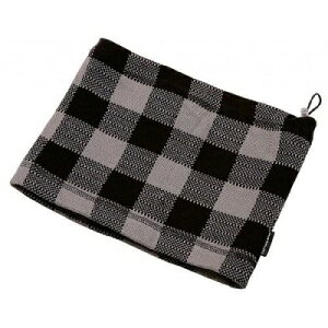 ネックウォーマー 薄手 ニット チェックブラック ME-2849 防寒 通勤 通学 スキー スノボ 冬 キャンプ アウトドア 防風 キャプテンスタッグ 限定数量