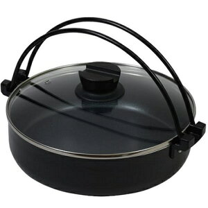 すきやき鍋 26cm IH対応 おうち御膳 ふっ素加工 ガラス蓋付 HB-5857 卓上鍋 すき焼き オール熱源対応 パール金属