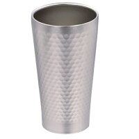 プレミアム贅 真空槌目タンブラー 350ml HB-516 ステンレス タンブラー ビールグラス パール金属 保冷 保温