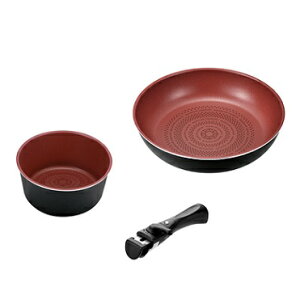 フライパン 3点 セット B IH対応 クックサイン ダイヤモンドコート クックウェア HB-5620 取っ手がとれる 片手鍋 コンパクト パール金属 新生活