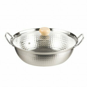 寄せ鍋 卓上鍋 26cm 和らぎ ステンレス製ガラス蓋付 HB-4788 よせ鍋 IH対応 オール熱源 パール金属