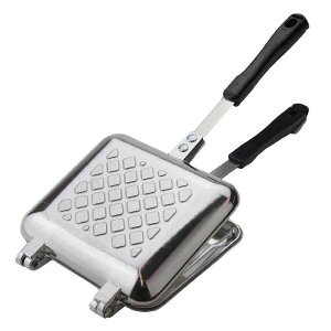 ホットサンドトースター シルバー M-8617 ホットサンドメーカー 直火 サンドイッチ トースト キャンプ バーベキュー アウトドア キャプテンスタッグ