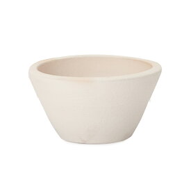 サフィ　E105W　Sサイズ 6号鉢 　≪植木鉢 おしゃれ 陶器 白系テラコッタ 素焼き鉢≫