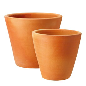 テラコッタ　E23　L・M 2点セット（10/8号鉢）≪植木鉢 陶器 テラコッタ・素焼き鉢系≫
