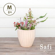 サフィ　36W　Mサイズ 8号鉢　≪植木鉢 陶器 白系テラコッタ 素焼き鉢≫