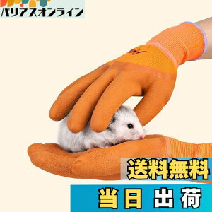 【送料無料】Hitasi ペットグローブ ハムスター咬傷防止手袋 噛みつき 引っかき 厚い安全手袋 保護手袋 給餌手袋 耐摩耗性 耐熱性 滑り止め狩猟用品 犬 猫 爬虫類 園芸 作業用 1 ペア