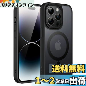 yzJEDirect iPhone 14 Pro 6.1C`p }Olbg P[X MagSafeɑΉ ̃}bgw ^ ϏՌ Jo[ (ubN)