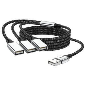 yzMOGOOD USBP[u(1m) 3-in-1USBXvb^ USBd 1IX3XUSB 2.0A_v^ USBgP[u USB}`|[g[d/f[^]/m[gp\R/Mac