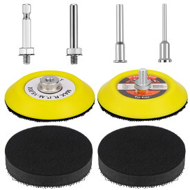 IROKCAKPT 75mm マジック パッド 8個セット サンディングパッド,曲面研磨パッドアダプターアクセサリー