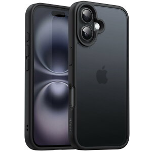 yzJETech iPhone 16 Plus 6.7C`p }bgP[X ϏՌ~^[O[h̗ی ̔w X}zJo[ wh~ (ubN)