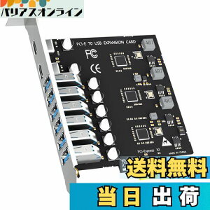 yzGLOTRENDS U6A2C 8|[g(2 Type-C+ 6 x Type-A) USB 3.0 5Gbps PCle gJ[hAIntelAAMDAARMvbgtH[pAWindowsLinuxƌ݊(Mac OST|[g)